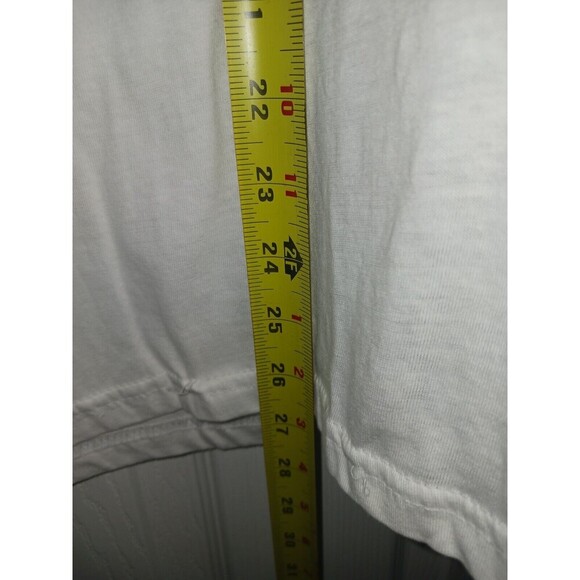 True Religion T Shirt Men's Tee Extra Large XL White with Gold Logo Crew Neck * - Picture 9 of 9